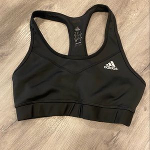 Adidas black Women’s sports bra racerback techfit climalite